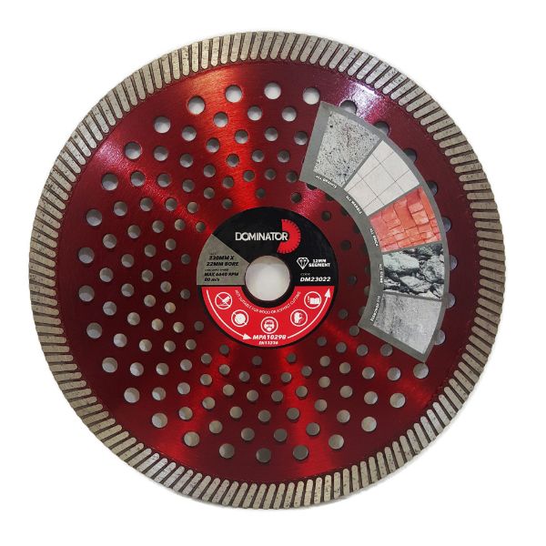 Picture of DOMINATOR DIAMOND BLADE 230MM X 22 BORE