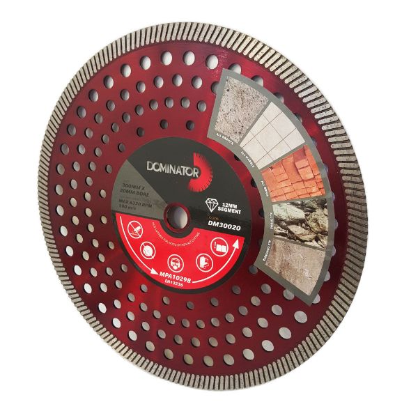 Picture of DOMINATOR DIAMOND BLADE 300MM X 22 BORE