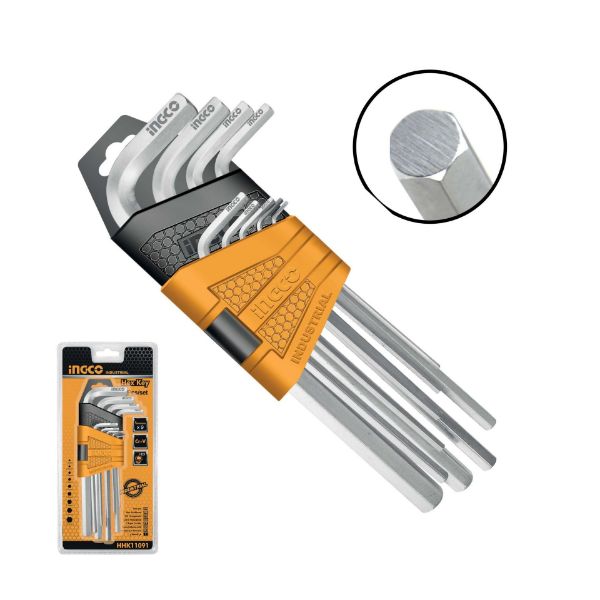 Picture of INGCO  9PCS CVR HEX KEY SET