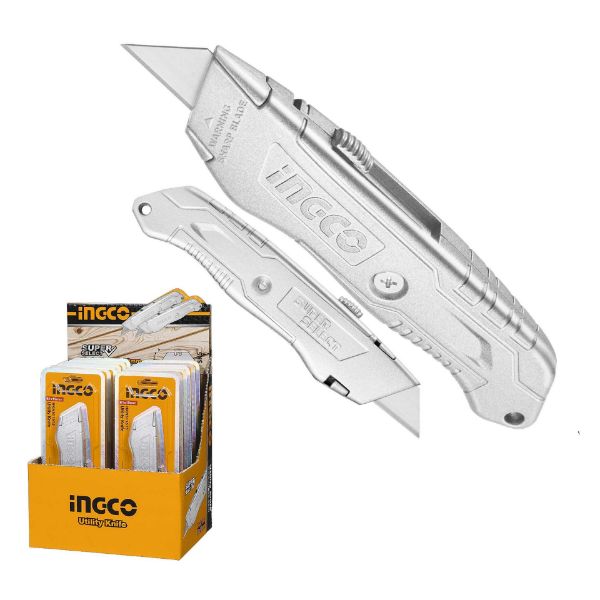 Picture of INGCO HEAVY UTILITY KNIFE ALUMINIIUM