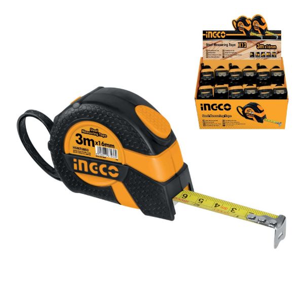 Picture of INGCO 3 METRE X16 MM MEASURING TAPE MET/IMPER