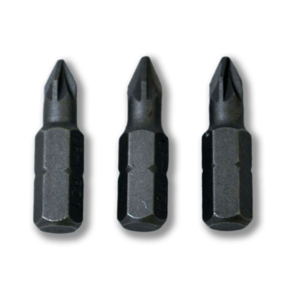 Picture of POZI NO. 1 SCREWDRIVER BITS 25MM LONG X 3PCS