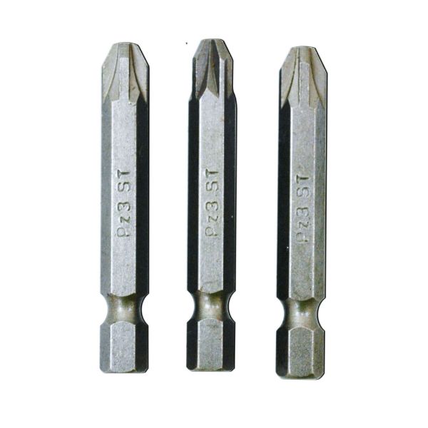 Picture of POZI NO 3 SCREWDRIVER BITS 50MM LONG X 3PCS