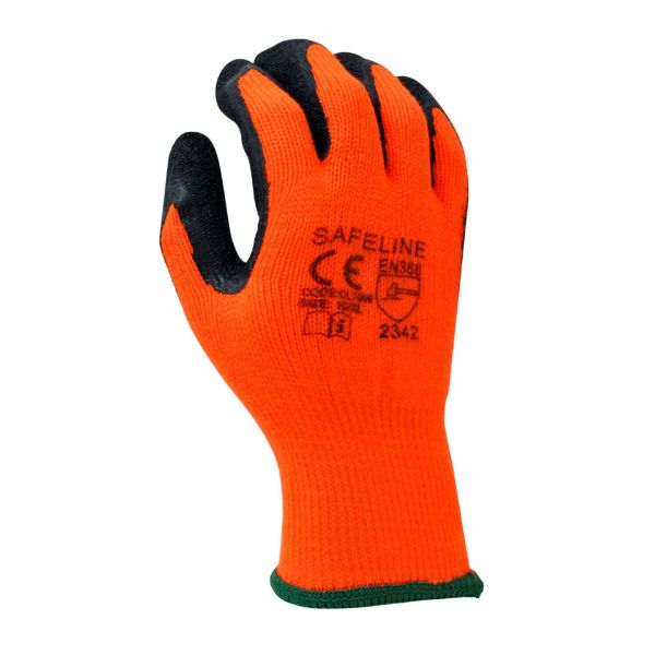 Picture of HI VIS THERMAL BLACK / ORANGE GLOVE L