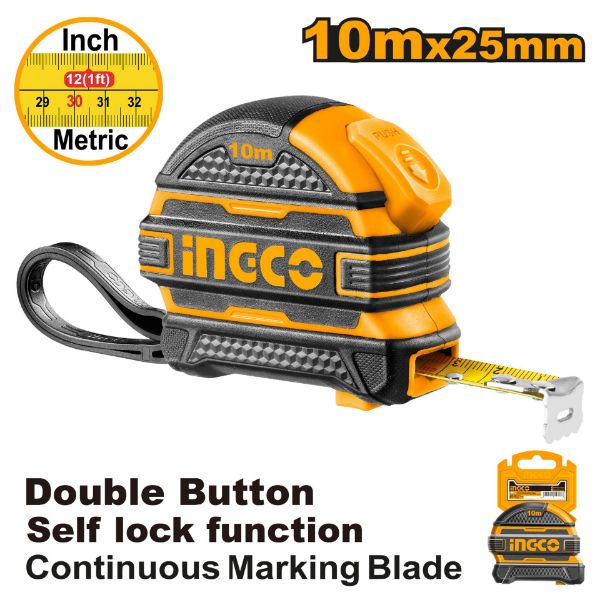 Picture of Ingco 10 Mtr x 25mm Measuring Tape