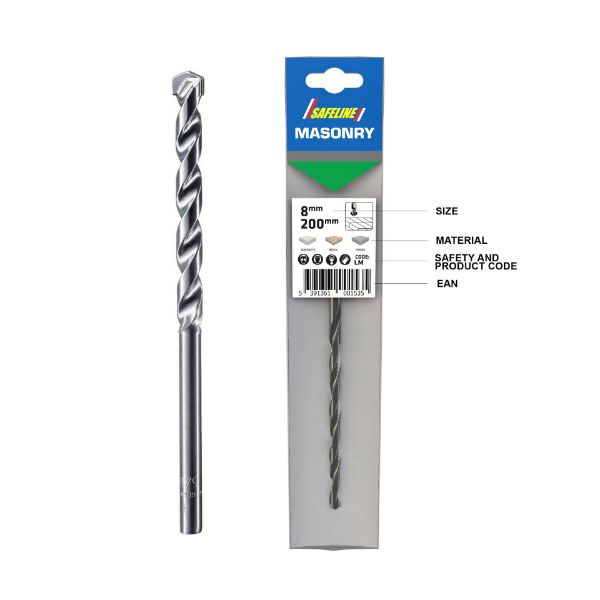 Picture of 10.0MM X 400MM LONG MASONRY DRILL BIT