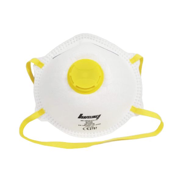 Picture of FFP2 - 3 PCS MOULDED VALVED DUST MASKS