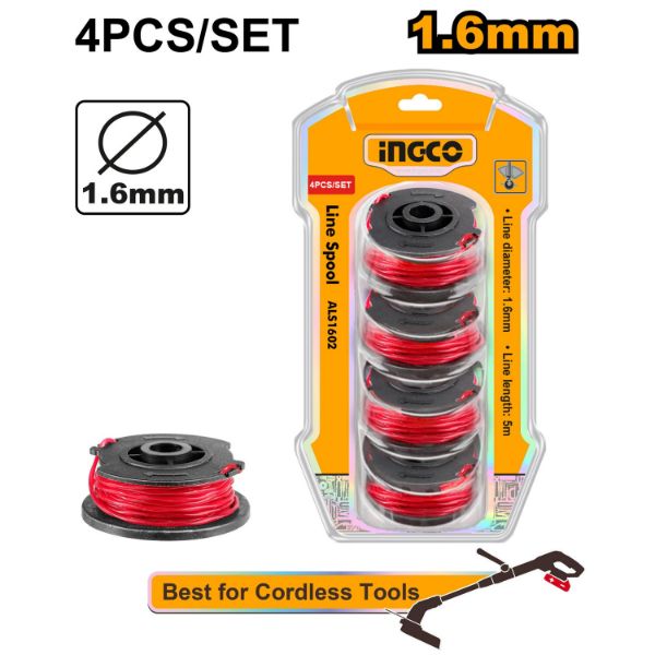 Picture of INGCO 4PK GARDEN STRIMMER SET 5M 1.6MM