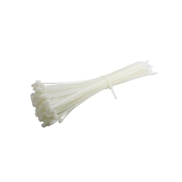 Picture of 250MM X 4.8 CABLE TIES WHITE PK100